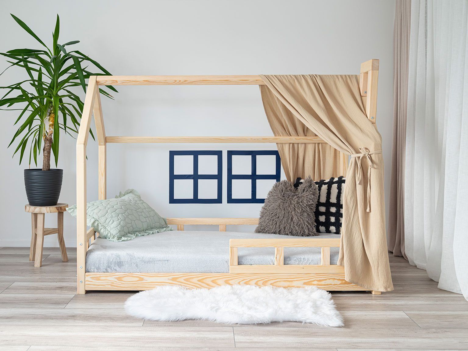 Hausbetten Betthimmel Luna - 2er Set