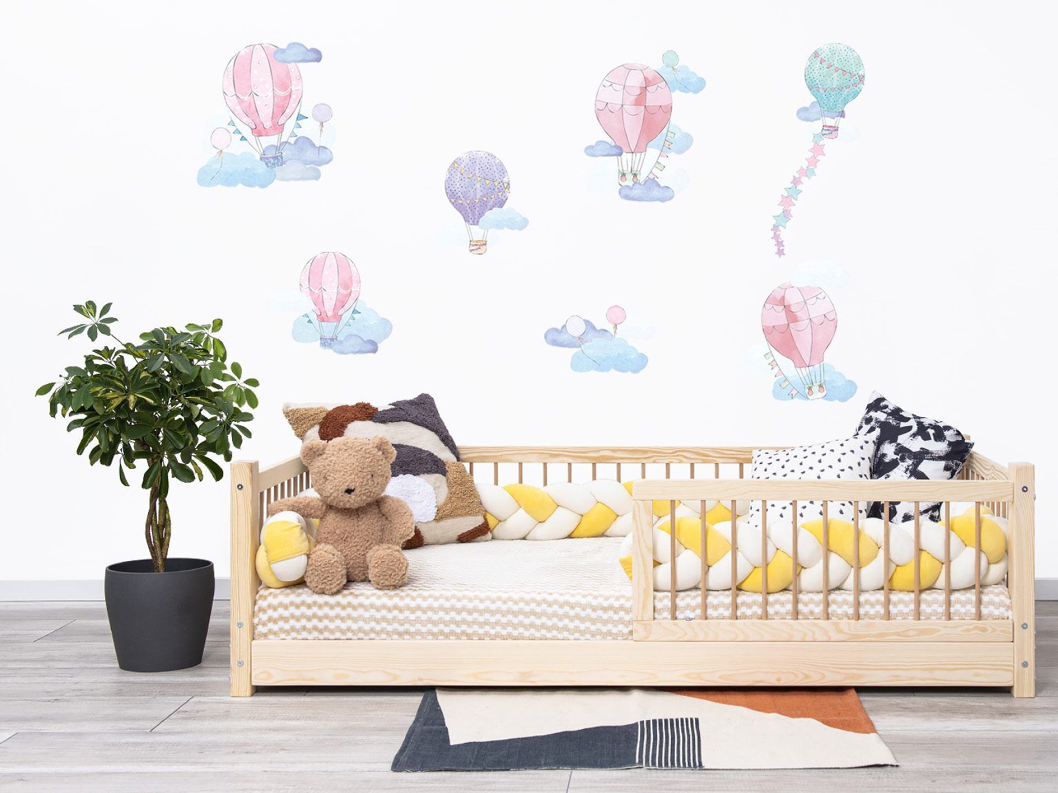 Wandaufkleber Heißluftballon