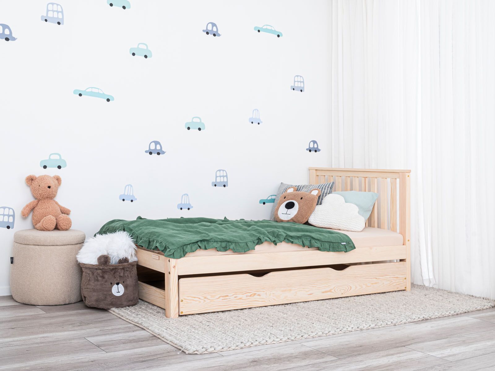 Kinderbett mit Schublade Aiko